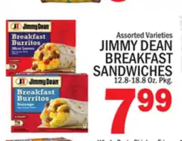 C Town JIMMY DEAN BREAKFAST SANDWICHES offer