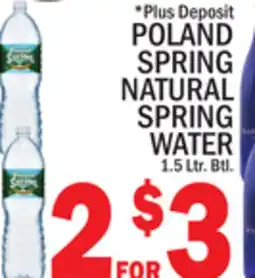 C Town POLAND SPRING NATURAL SPRING WATER offer