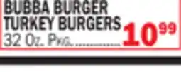 C Town BUBBA BURGER TURKEY BURGERS offer
