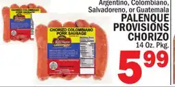 C Town PALENQUE PROVISIONS CHORIZO offer