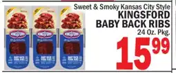C Town KINGSFORD BABY BACK RIBS offer