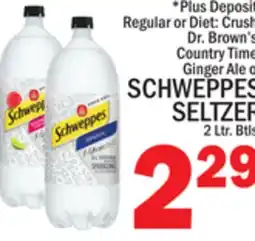 C Town SCHWEPPES SELTZER offer
