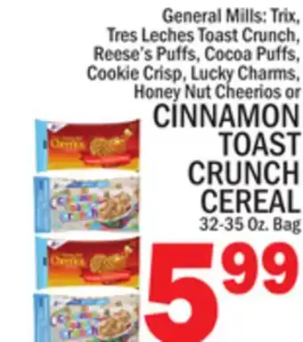 C Town CINNAMON TOAST CRUNCH CEREAL offer