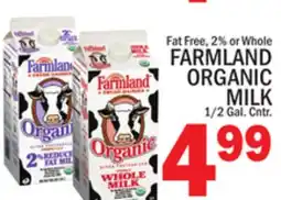 C Town FARMLAND ORGANIC MILK offer