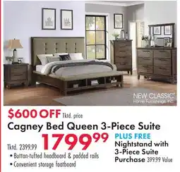 Boscov's Cagney Bed Queen 3-Piece Suite offer