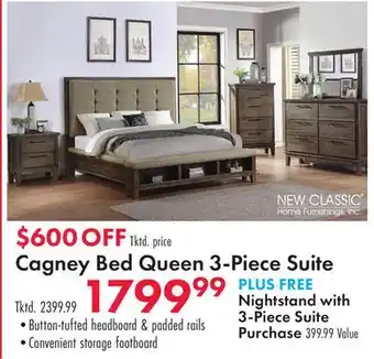 Boscov's Cagney Bed Queen 3-Piece Suite offer
