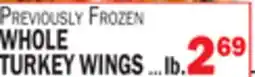 C Town WHOLE TURKEY WINGS offer