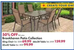 Boscov's Brookhaven Patio Collection Sling Chair offer