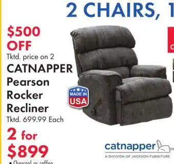 Boscov's CATNAPPER Pearson Rocker Recliner offer