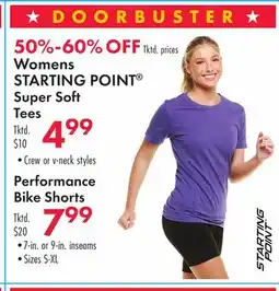 Boscov's Womens STARTING POINT Super Soft Tees offer
