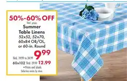 Boscov's Summer Table Linens offer