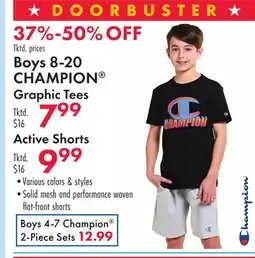 Boscov's CHAMPION Graphic Tees offer