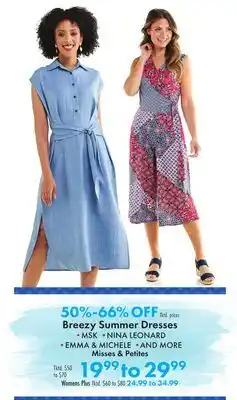 Boscov's Breezy Summer Dresses offer