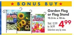 Boscov's Garden Flag or Flag Stand offer