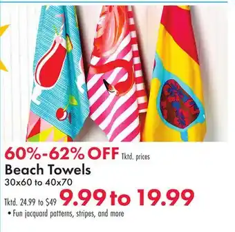 Boscov's Beach Towels offer
