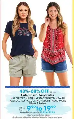 Boscov's Cute Casual Separates offer