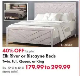 Boscov's Elk River or Biscayne Beds offer
