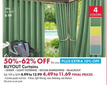Boscov's BUYOUT Curtains offer