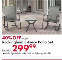Boscov's Rockingham 3-Piece Patio Set offer