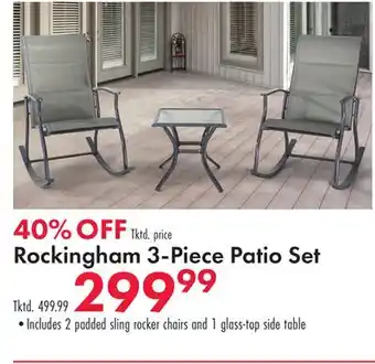 Boscov's Rockingham 3-Piece Patio Set offer