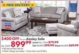 Boscov's Ainsley Sofa offer