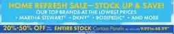 Boscov's HOME REFRESH SALESTOCK UP SAVE! offer