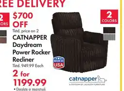 Boscov's CATNAPPER Daydream Power Rocker Recliner offer