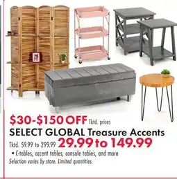 Boscov's SELECT GLOBAL Treasure Accents offer