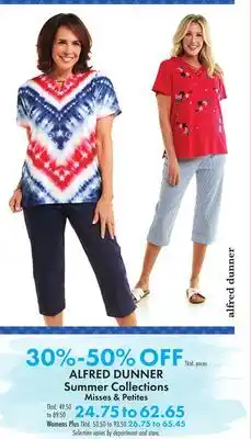 Boscov's ALFRED DUNNER Summer Collections offer