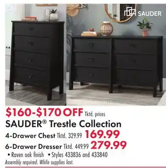 Boscov's SAUDER Trestle Collection Chest offer