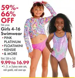 Boscov's Girls 4-16 Swimwear offer