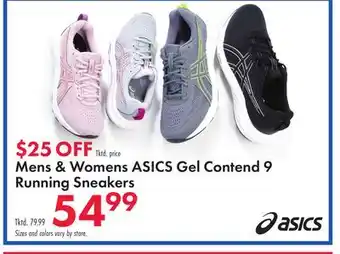 Boscov's Mens & Womens ASICS Gel Contend 9 Running Sneakers offer