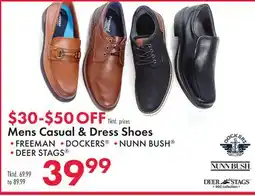 Boscov's Mens Casual & Dress Shoes offer