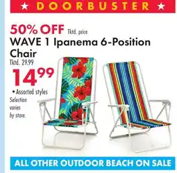 Boscov's WAVE 1 Ipanema 6-Position Chair offer
