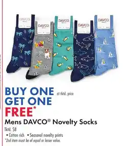 Boscov's Mens DAVCO Novelty Socks offer