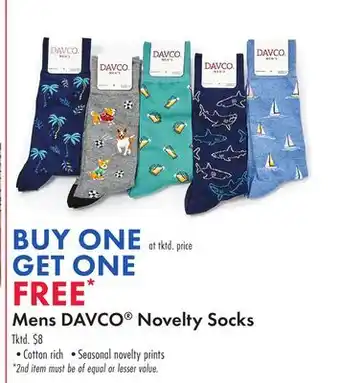 Boscov's Mens DAVCO Novelty Socks offer