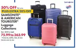 Boscov's SAMSONITE & AMERICAN TOURISTER Luggage Collections offer