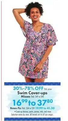Boscov's Swim Cover-ups offer