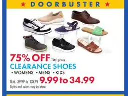 Boscov's CLEARANCE SHOES offer