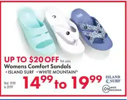 Boscov's Womens Comfort Sandals offer