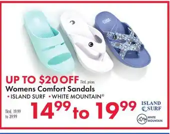 Boscov's Womens Comfort Sandals offer