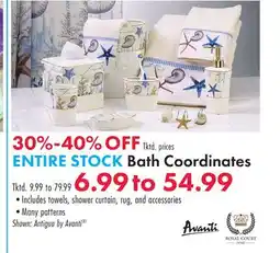 Boscov's Bath Coordinates offer