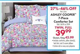 Boscov's ASHLEY COOPER Tktd. prices 7-Piece Comforter Set offer