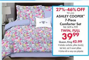 Boscov's ASHLEY COOPER Tktd. prices 7-Piece Comforter Set offer