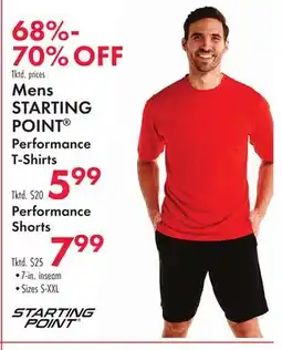 Boscov's Mens STARTING POINT Performance T-Shirts offer