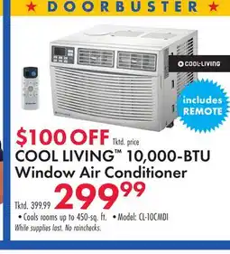 Boscov's COOL LIVING 10, 000-BTU Window Air Conditioner offer