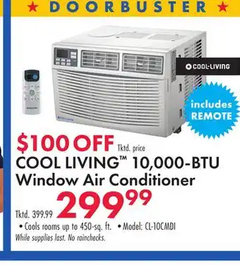 Boscov's COOL LIVING 10, 000-BTU Window Air Conditioner offer