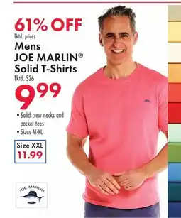 Boscov's Mens JOE MARLIN Solid T-Shirts offer