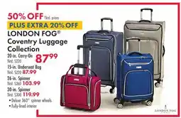 Boscov's LONDON FOG Coventry Luggage Collection offer