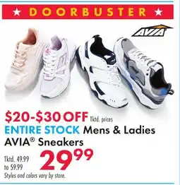 Boscov's ENTIRE Mens & Ladies AVIA Sneakers offer